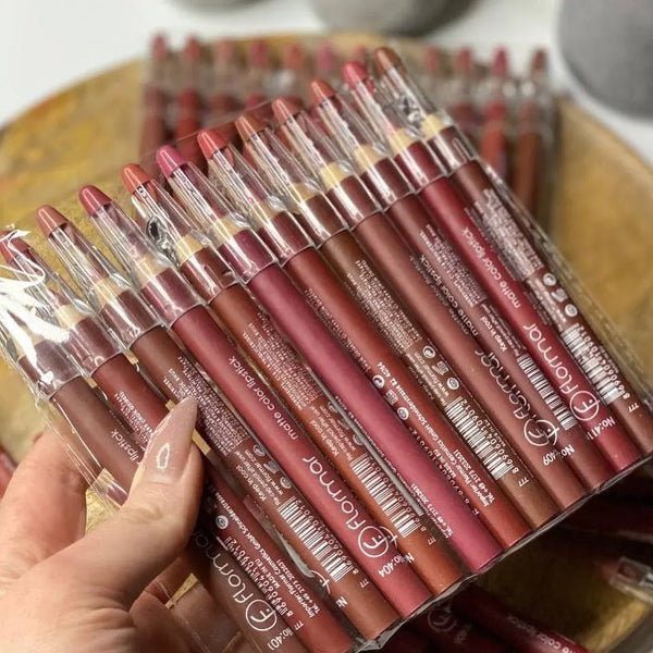 Flormar 12 pcs Matte Color Lip Pencil Set