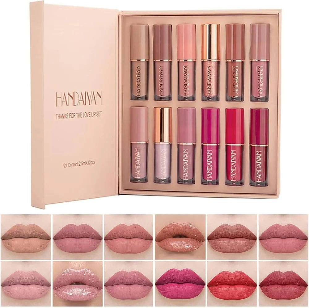 Handiyan Matte 12 PCS Liquid Lipstik