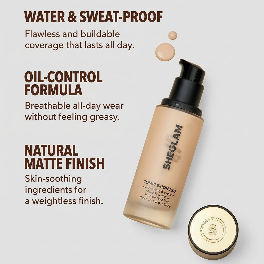 Sheglam Complexion Pro Breathable Matte Foundation