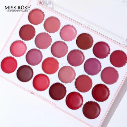 Miss Rose 18 Color Creamy Lipstick Palette