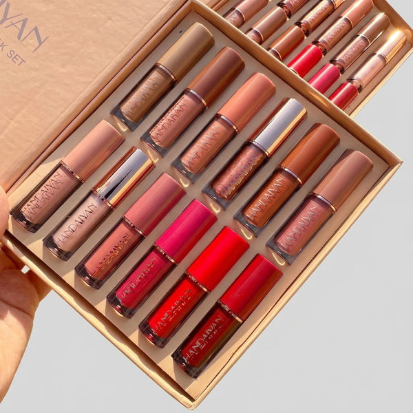 Handaiyan - Velvet Matte Lip Gloss Set of 12