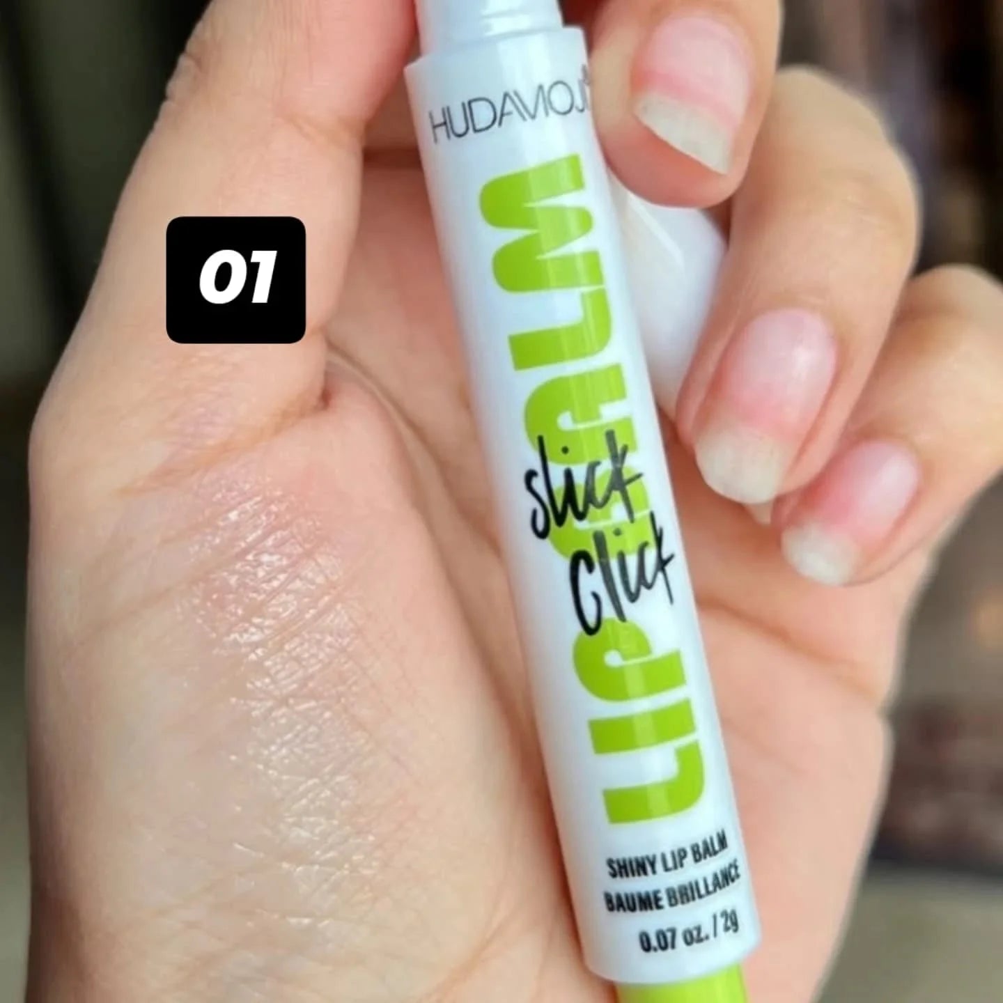 HUDAMOJI -STICK CLICK TINTED LIP BALM