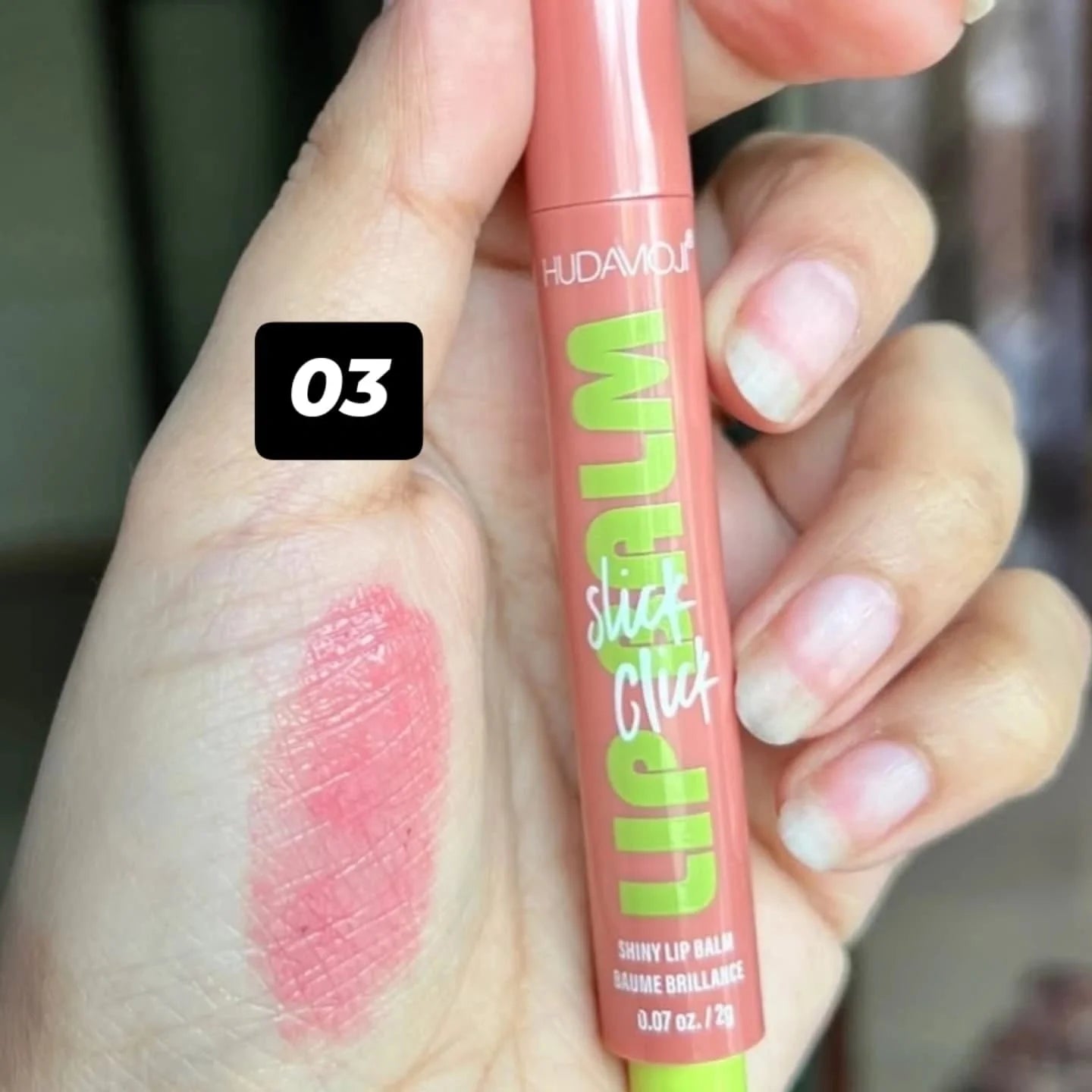 HUDAMOJI -STICK CLICK TINTED LIP BALM