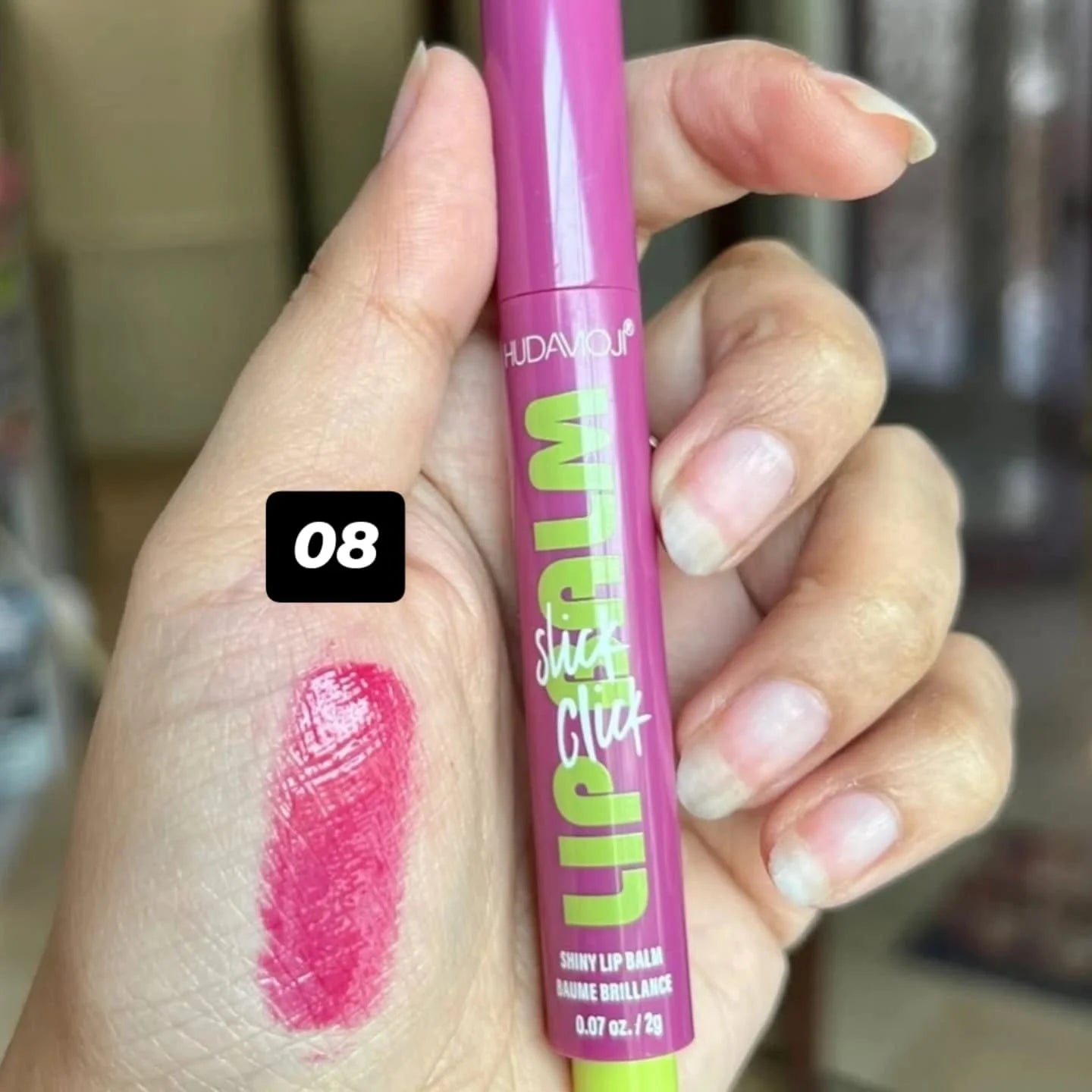 HUDAMOJI -STICK CLICK TINTED LIP BALM