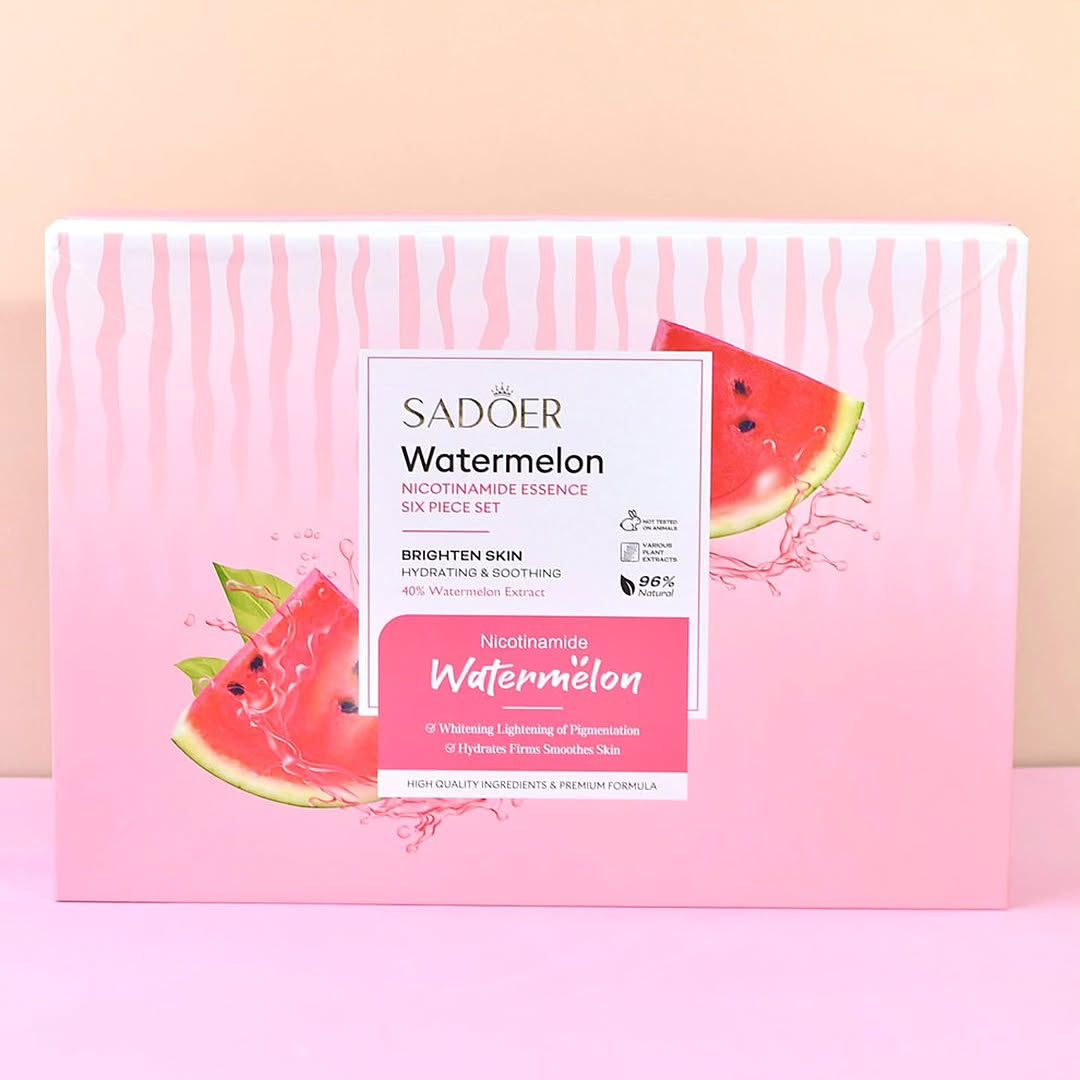 Sadoer Watermelon 6-Piece Skincare Set | Brightening & Hydrating Care