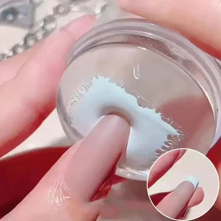 TRANSPARENT NAIL STAMP WITH SCRAPER