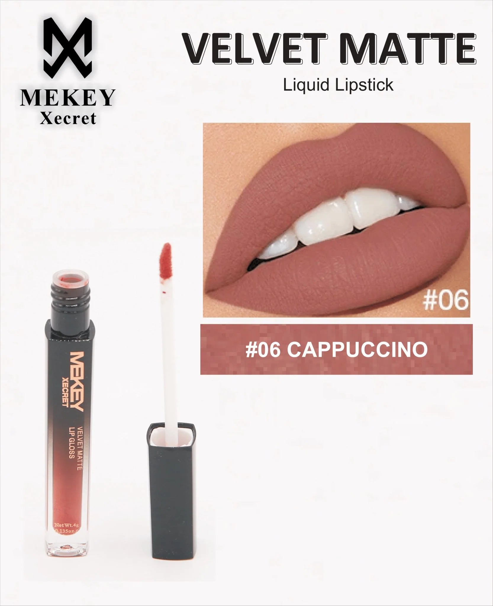 Mekey Xecret Velvet Matte Liquid Lip Gloss