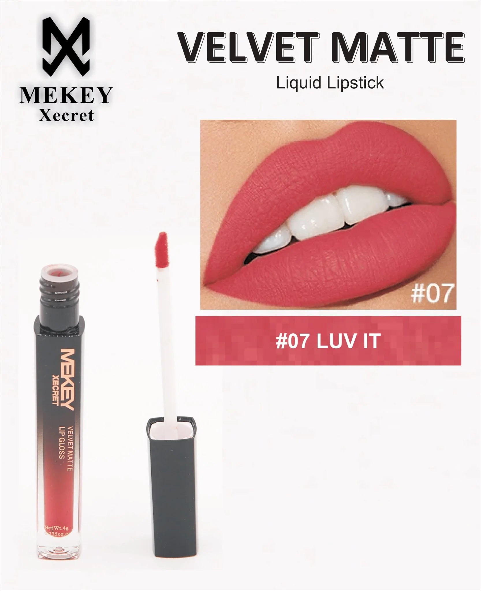 Mekey Xecret Velvet Matte Liquid Lip Gloss