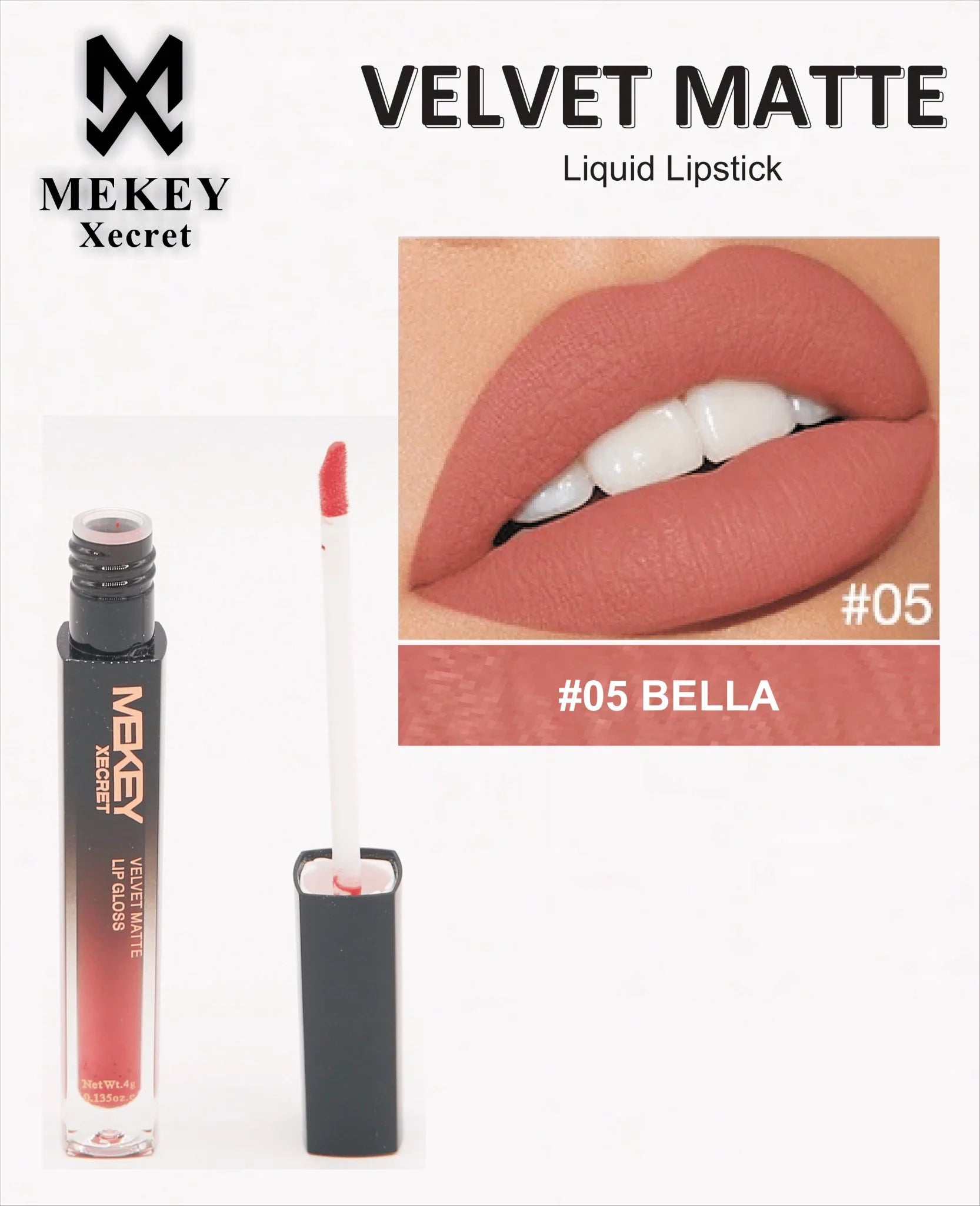 Mekey Xecret Velvet Matte Liquid Lip Gloss