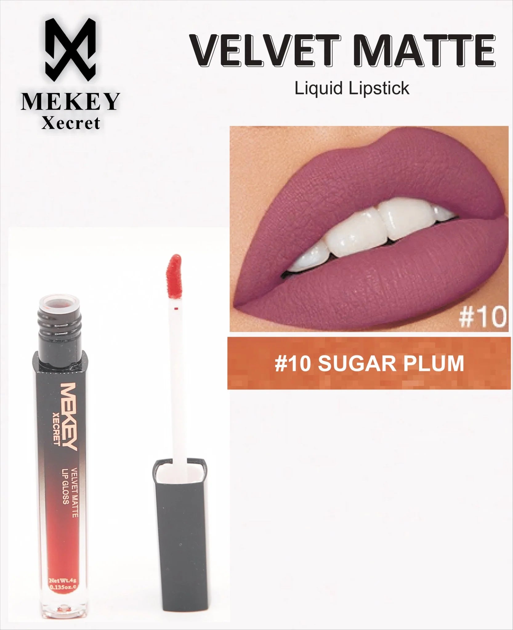 Mekey Xecret Velvet Matte Liquid Lip Gloss