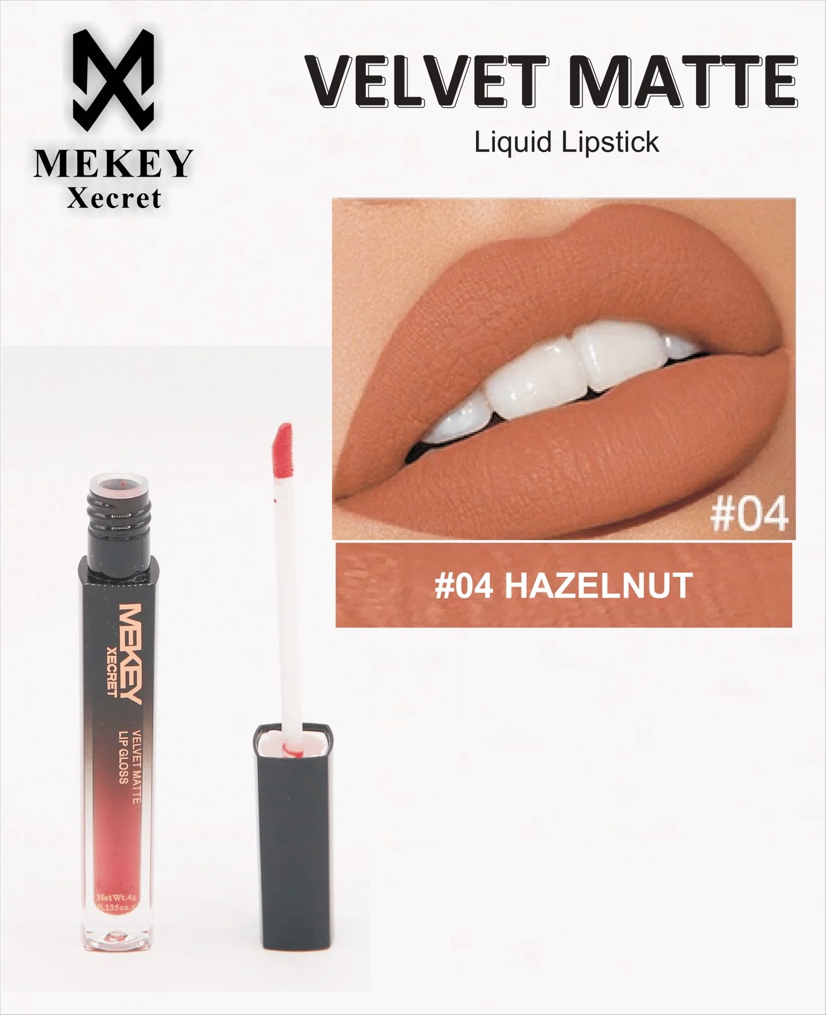 Mekey Xecret Velvet Matte Liquid Lip Gloss
