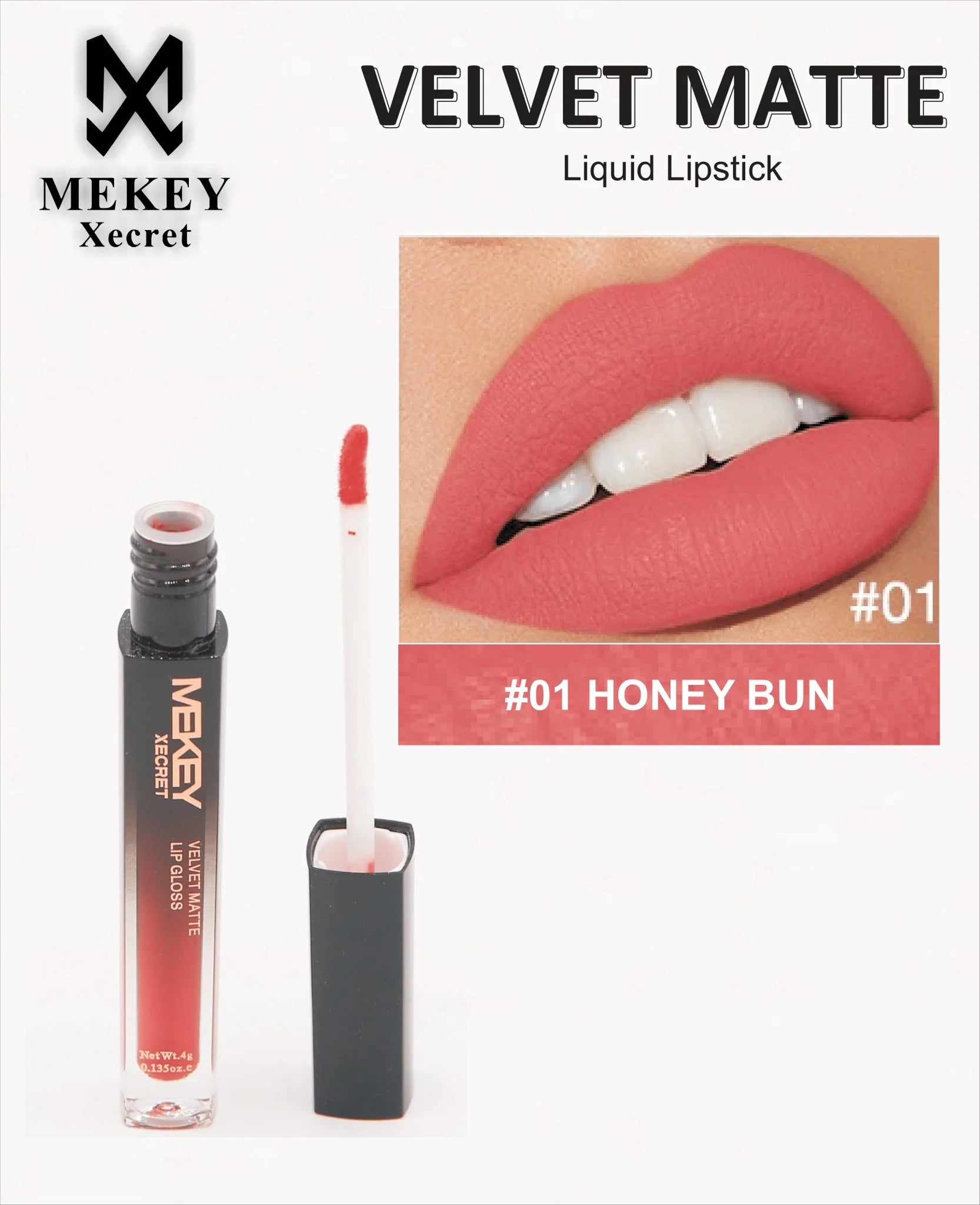 Mekey Xecret Velvet Matte Liquid Lip Gloss