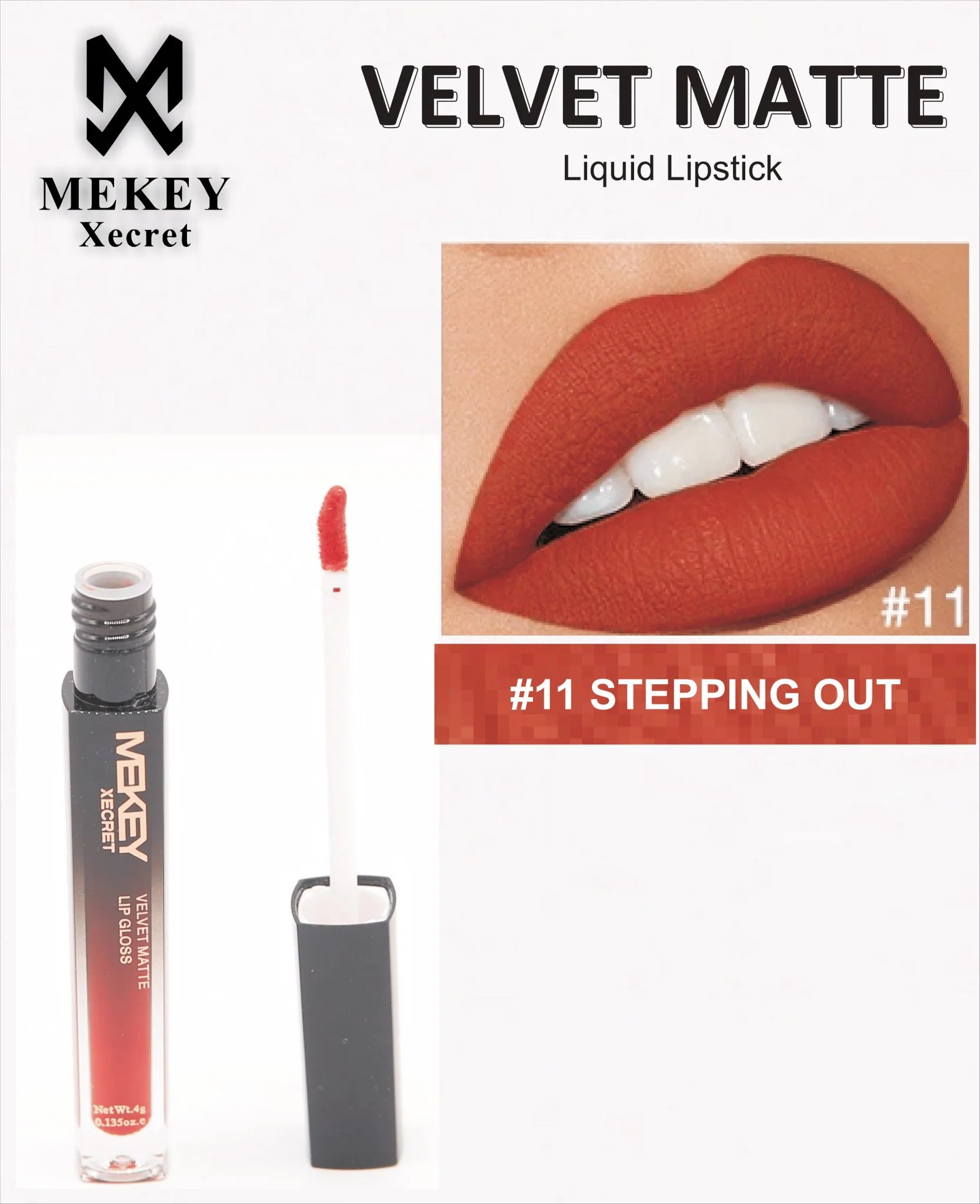 Mekey Xecret Velvet Matte Liquid Lip Gloss