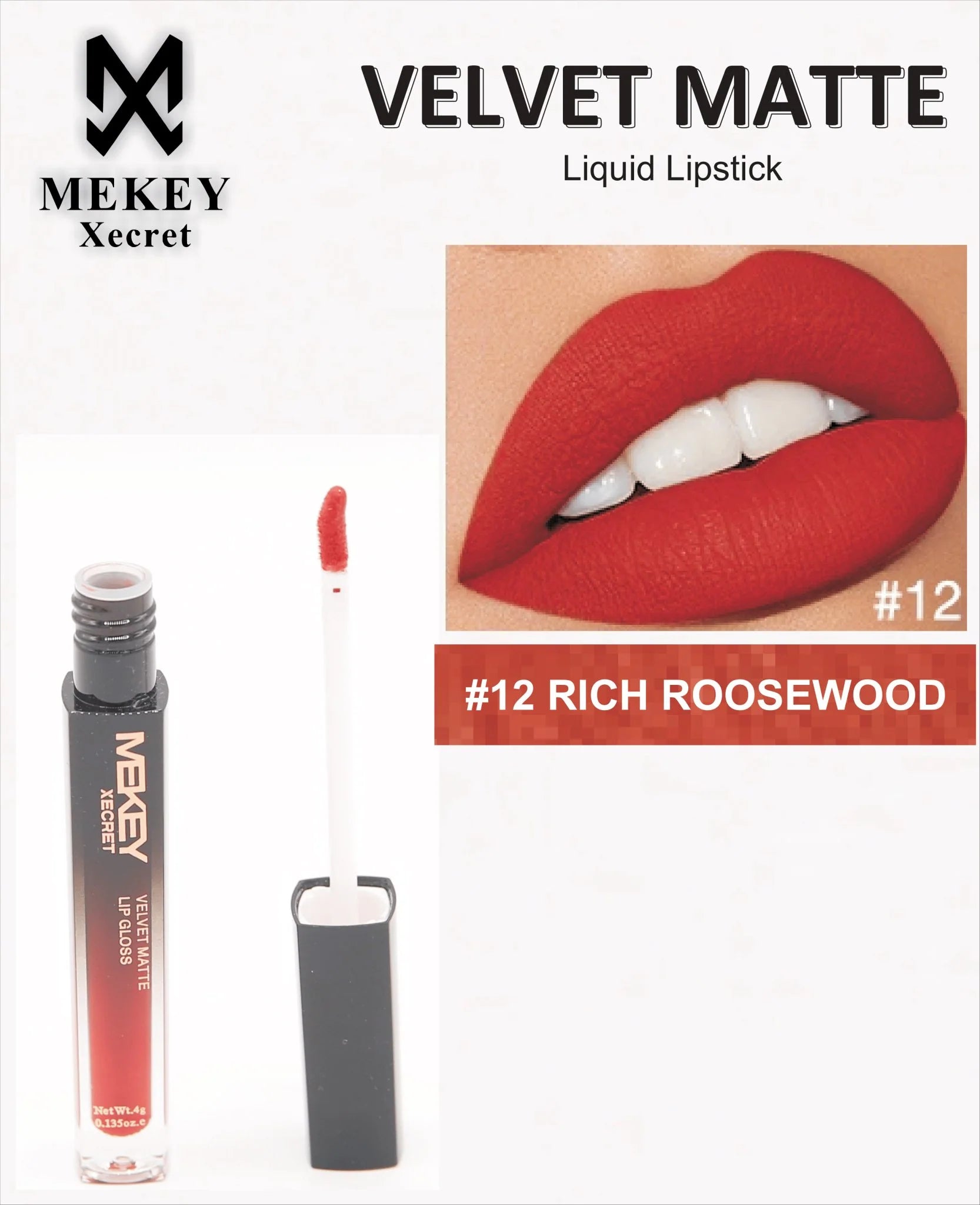Mekey Xecret Velvet Matte Liquid Lip Gloss