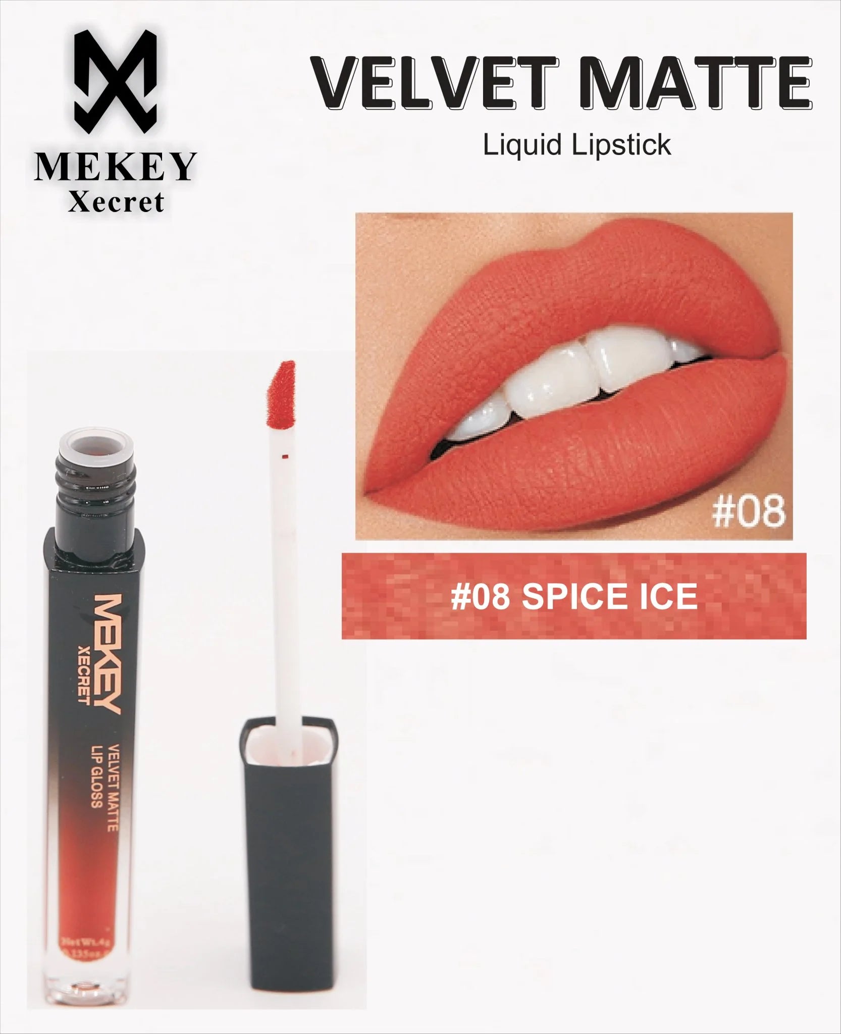 Mekey Xecret Velvet Matte Liquid Lip Gloss