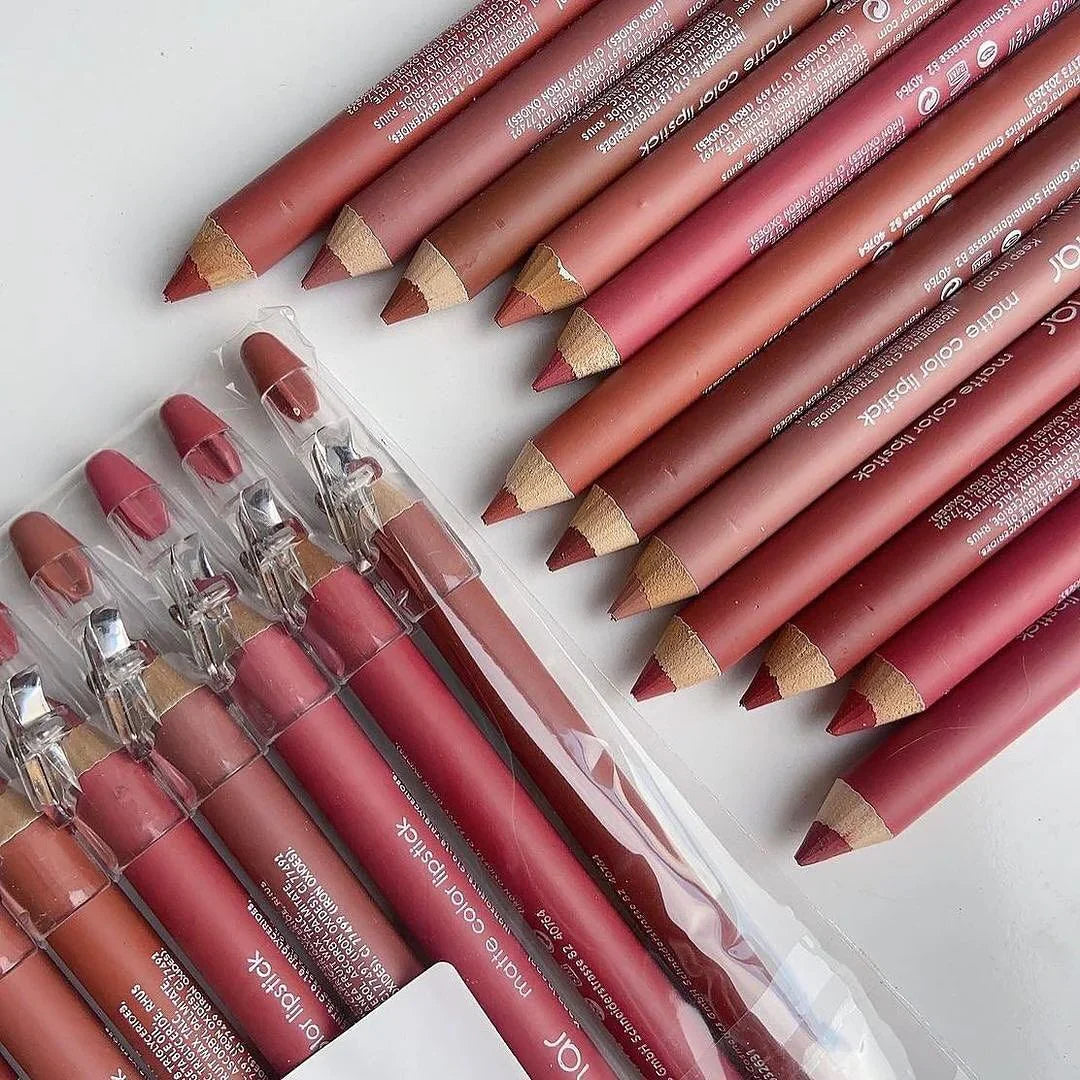 Flormar 12 pcs Matte Color Lip Pencil Set